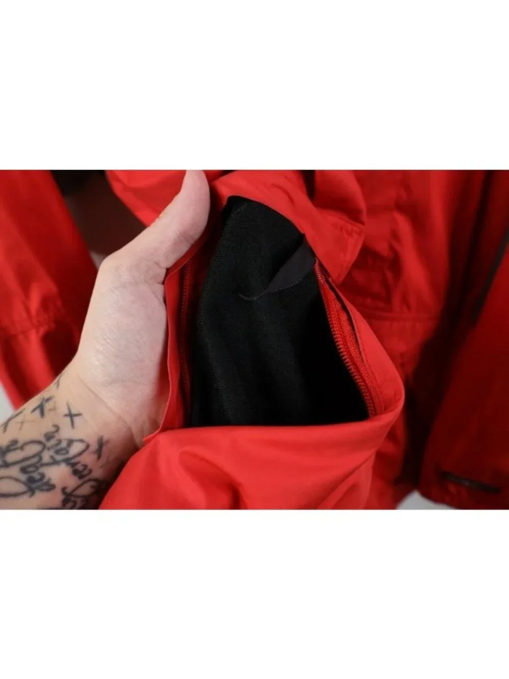 Vtg 90s Y2K Nike ACG Mens Large Travis Scott Mini Swoosh Hooded Parka Jacket Red